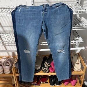 Lole Light Blue Denim Jeans with Yellow Stitching